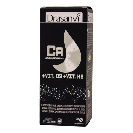 Mineral Cálcio Vitamina D3+K2 Drasanvi 90 Comp