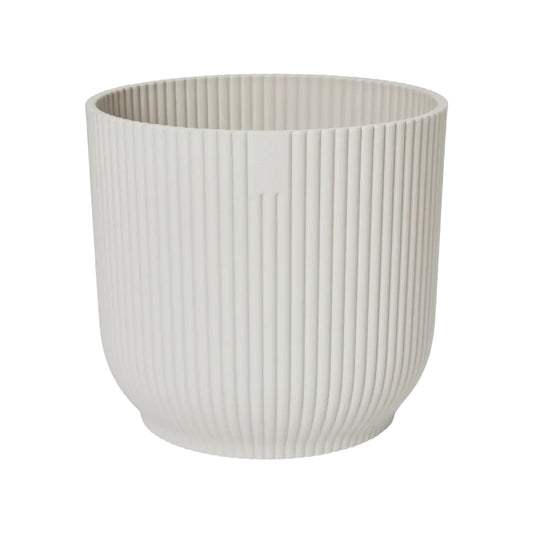 Vaso de flores redondo dobrável Vibes branco sedoso Elho 22 cm