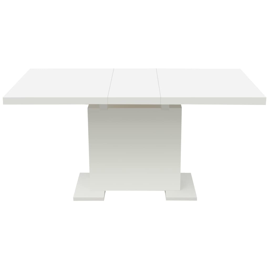 Mesa De Comedor Extensible Negra Con Brillo_0
