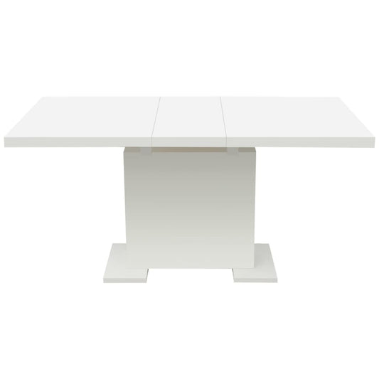Mesa De Comedor Extensible Negra Con Brillo_0