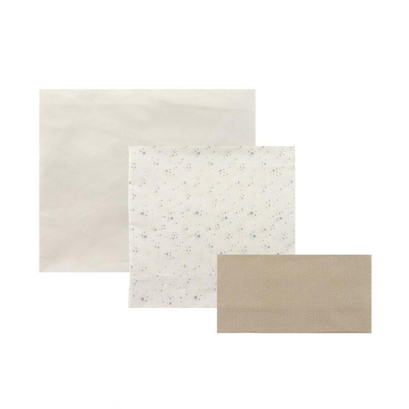 Lençol de berço de 3 peças (berço 60) Cambrass