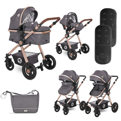 Carrito De Bebé Trío Alexa Luxe Black_0