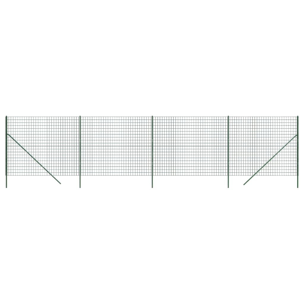 Cerca De Alambre De Acero Galvanizado Verde 1,4x10 M / Vetonek_4