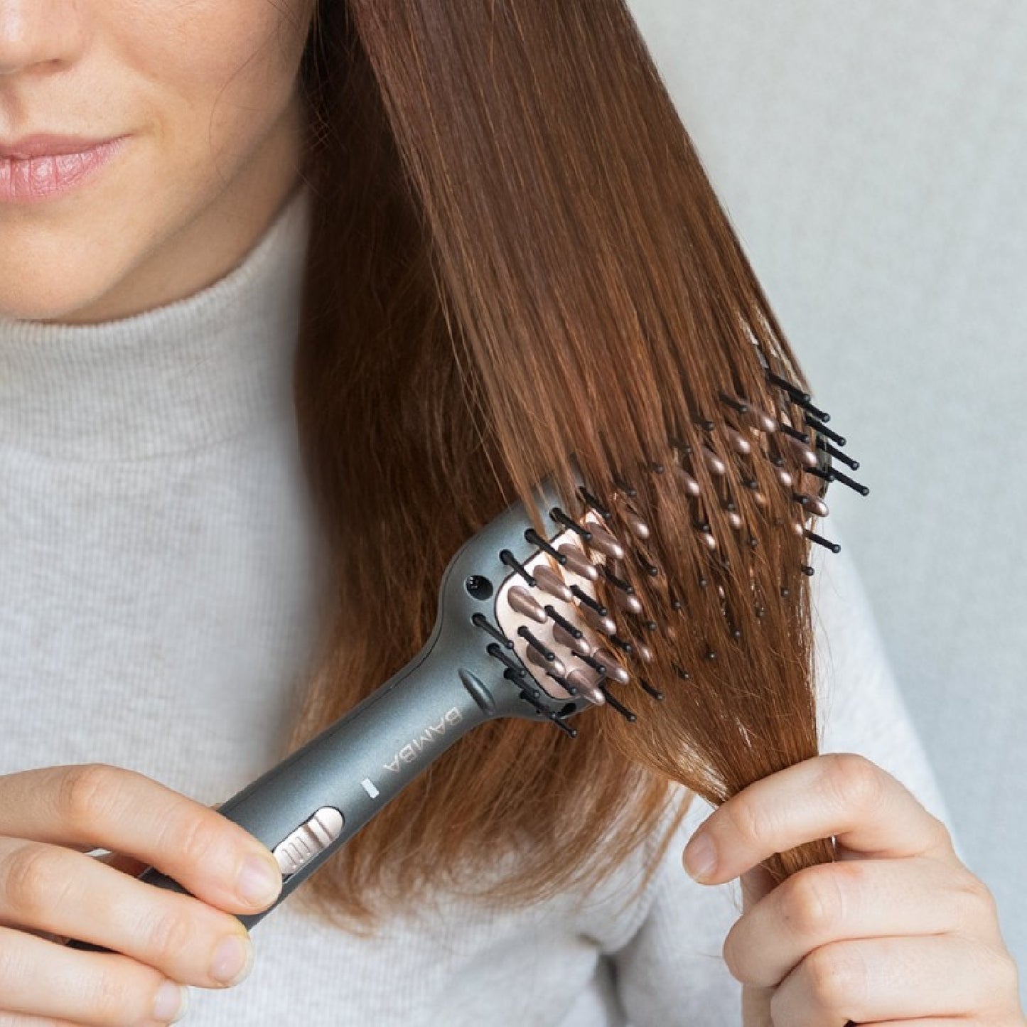 Cecotec Cepillo Alisador De Viaje Bamba Instantcare 800 Travel Brush. 26 W Revestimiento De Cerámica Y Turmalina Tempera_3