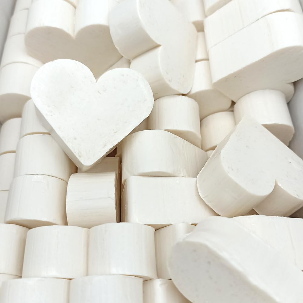 80 Jabones Aromáticos Con Forma De Corazón - Detalle Para Invitados De Eventos - Jabón Glicerina Con Aroma A Coco_0