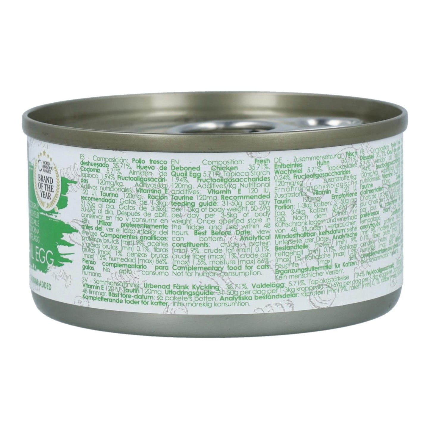 Pack 24x Kit Cat Lata Gravy - Pollo & Huevo Codorniz 70 g Comida húmeda para gatos en salsa