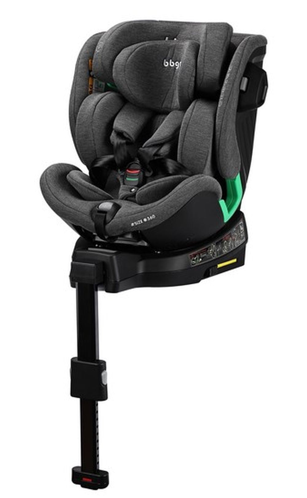 Silla De Coche Bbgo St5 Grupos 0-1-2-3 Para Niños De 40-150 Cm Isize Iso-fix 360 Grey_2