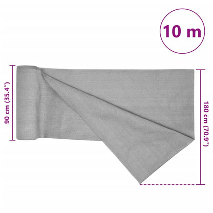 Vidaxl Red De Privacidad Hdpe Gris Claro 1,8x10 M 150 G/m²_2