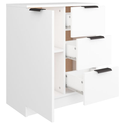 Aparador De Madera Contrachapada Blanco 60x30x70 Cm / Vetonek_1
