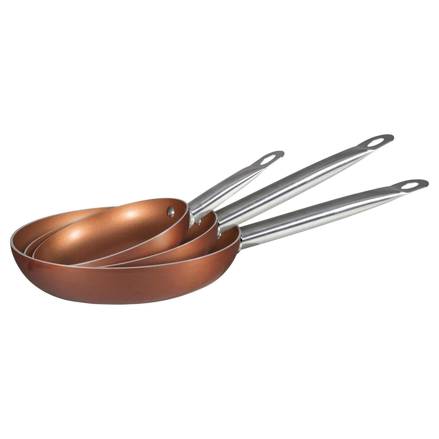 Set 3 Sartenes 20,24,28 Al Prens Professional Chef Copper Plus Bg_1
