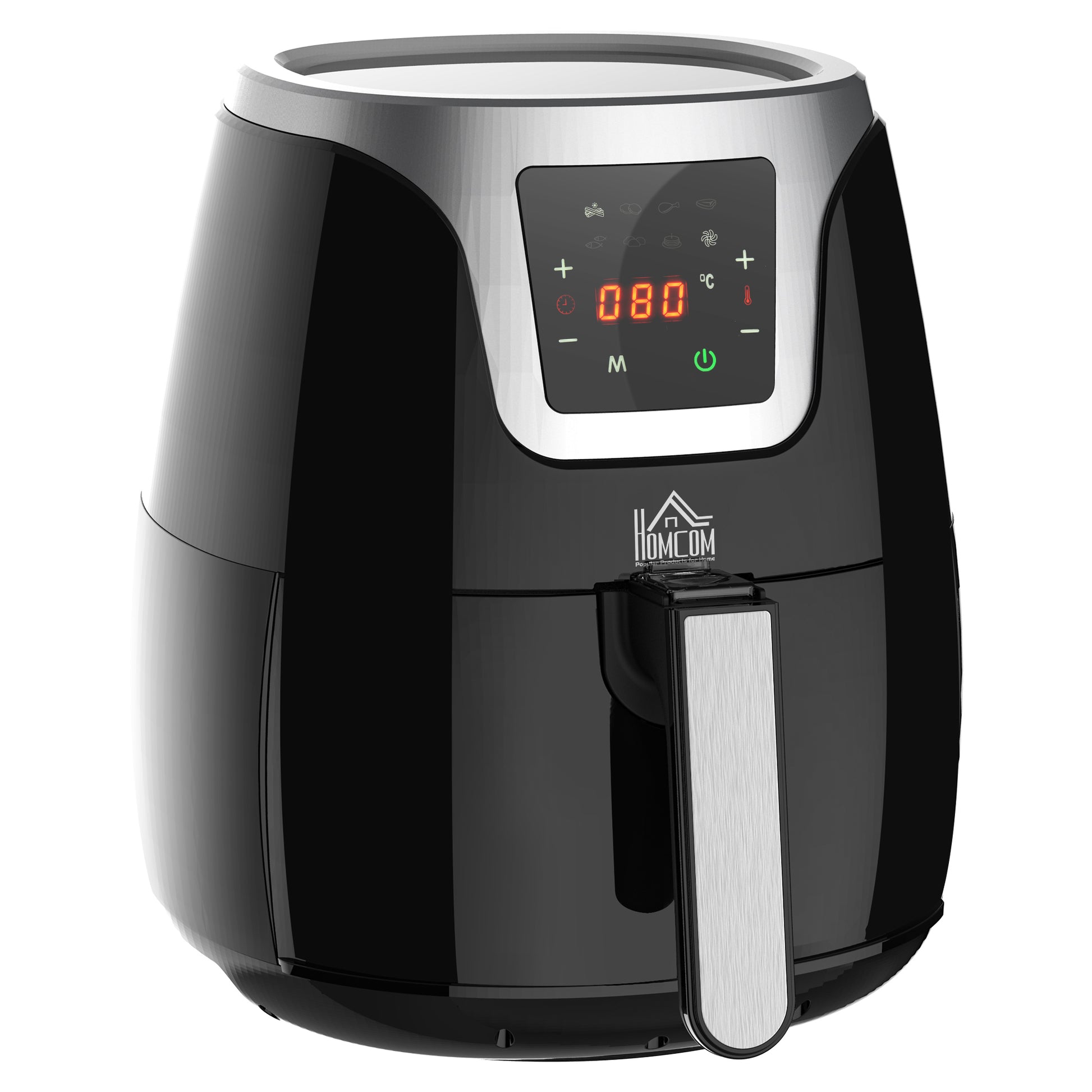 Homcom Freidora De Aire 3.5l 1500w Con Pantalla Led Y 7 Programas Homcom_0