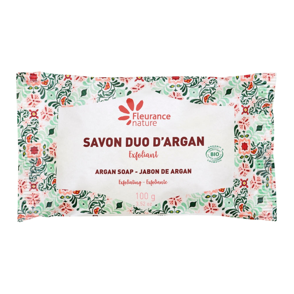 Jabón Exfoliante Regenerador Dúo Con Argán Eco Fleurance Nature 100g_0