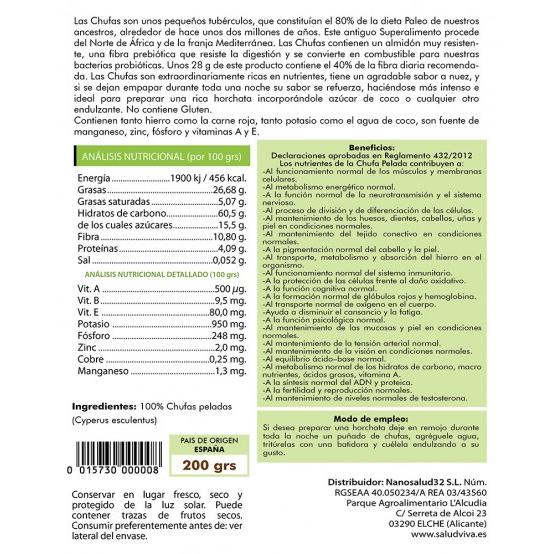 Tigernut descascado ECO Salud Viva 200 g