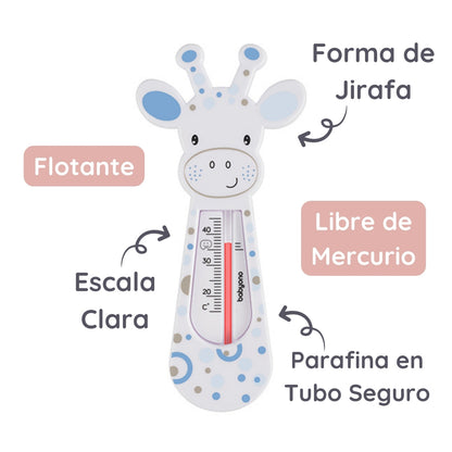 Termometro Del Agua Para Bebés Girafa Azul_1