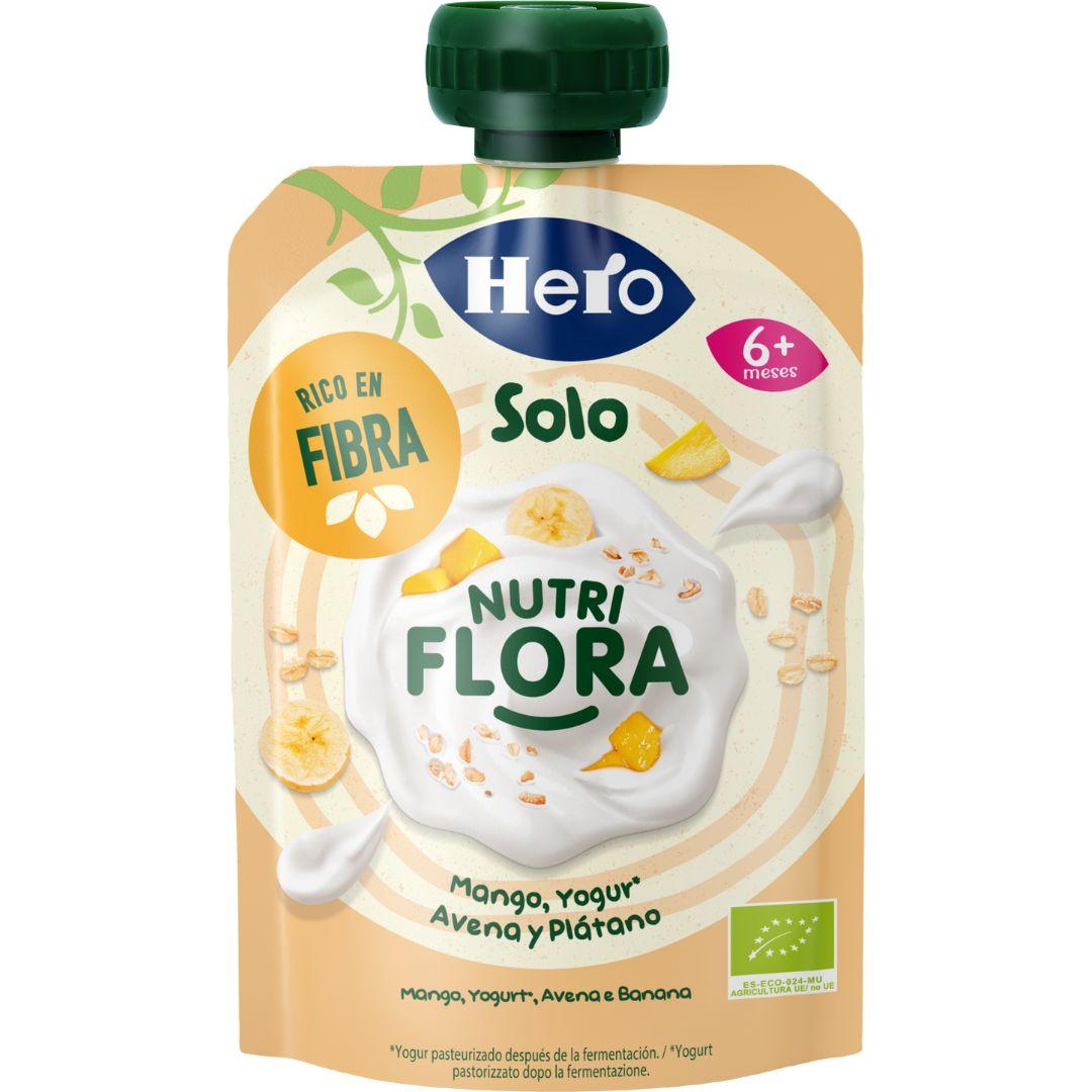 Nutri Flora Manga, Iogurte, Aveia e Banana Saqueta 100g - Hero Solo