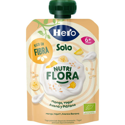 Nutri Flora Manga, Iogurte, Aveia e Banana Saqueta 100g - Hero Solo