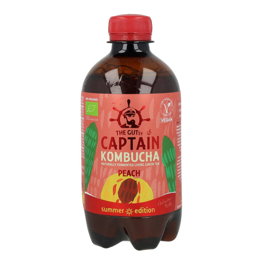 Captain Kombucha Kombucha Biológico de Pêssego 400ml