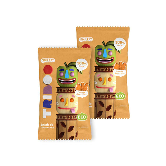 Embalagem com 2 Snacks de Maçã Biológica Triboo 25g