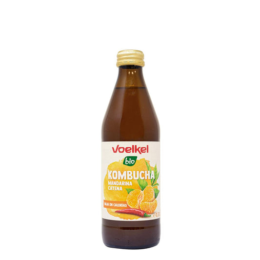 Kombucha Tangerina e Pimenta Caiena Bio Voelkel 330 ml