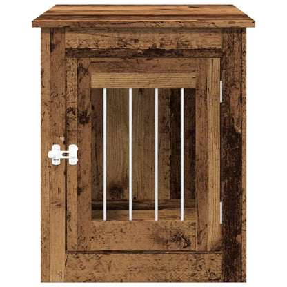 Jaula Para Perros Madera De Ingeniería Madera Vieja 55x75x65 Cm_3