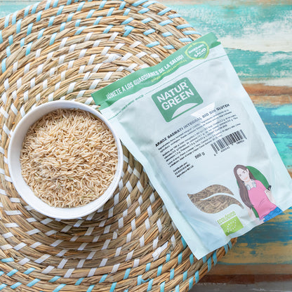 Arroz Basmati Integral Biológico, Naturgreen, 500 g