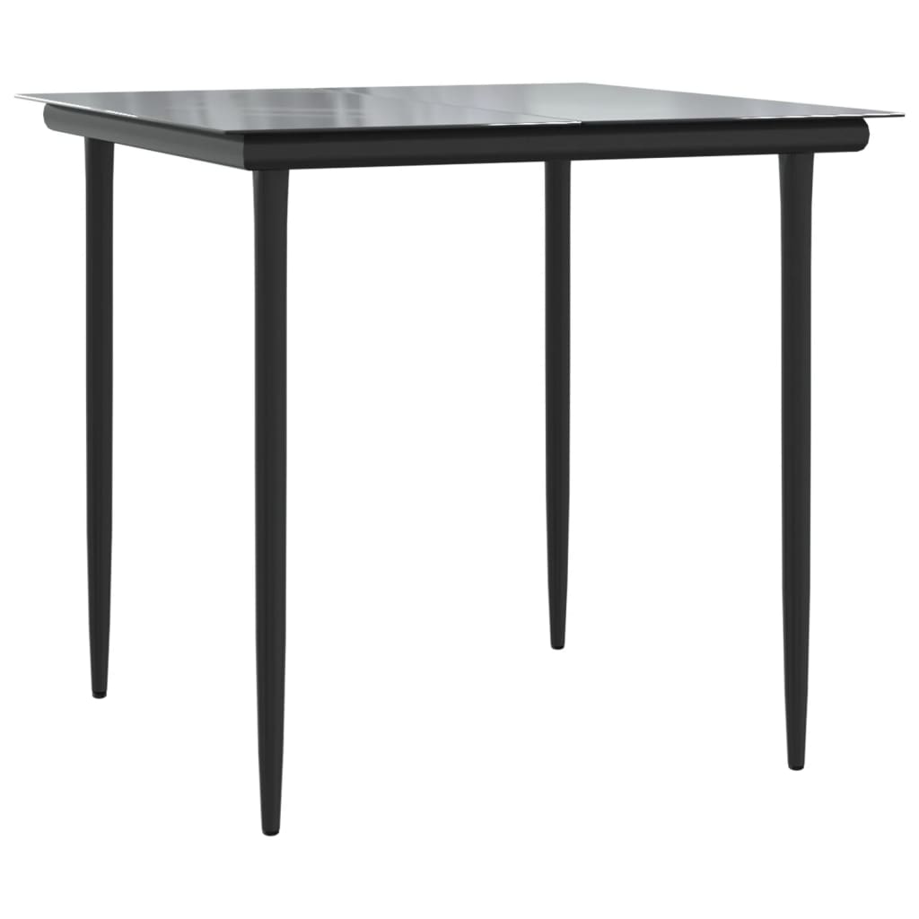 Set Comedor De Jardín 3 Pzas Cojines Ratán Sintético Gris Claro / Vetonek_0