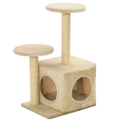Vidaxl Rascador Para Gatos Con Poste De Sisal 60 Cm Beige_0