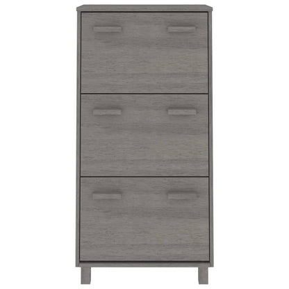 Zapatero Hamar Madera Maciza Pino Gris Claro 59,5x35x117 Cm / Vetonek_3