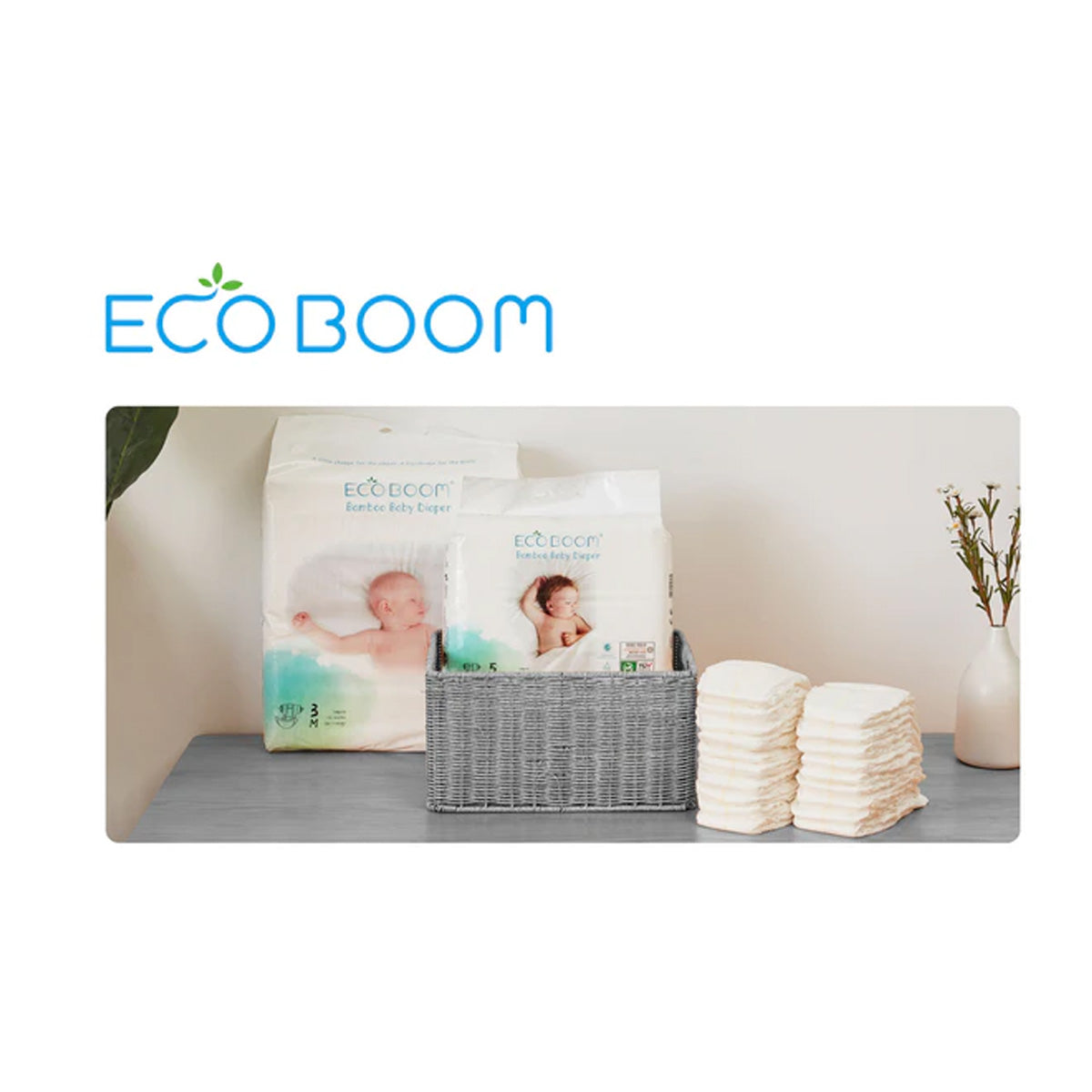 Fralda Pure Premium ECO BOOM Bamboo T4/L (9 a 14 kg) 30 unidades