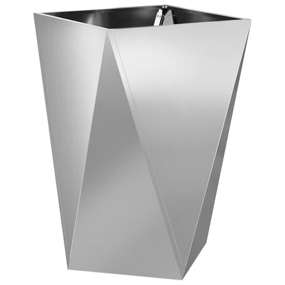 Jardinera 2 Uds. Plateado 50 X 50 X 75 Cm Acero Galvanizado_4