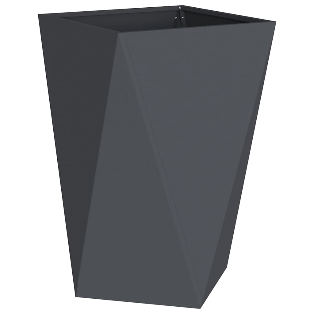 Jardinera 2 Pcs Antracita 50 X 50 X 75 Cm Acero_4