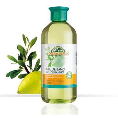 Gel de Banho de Argão e Aloé Vera nutritivo e reestruturante Corpore Sano 500 ml