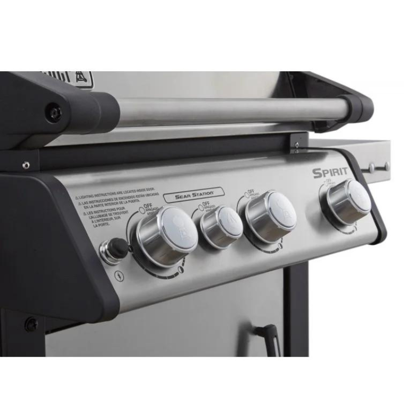 Barbacoa Weber Spirit Premium Sp-335 Inox Gbs Con Quemador Lateral_1