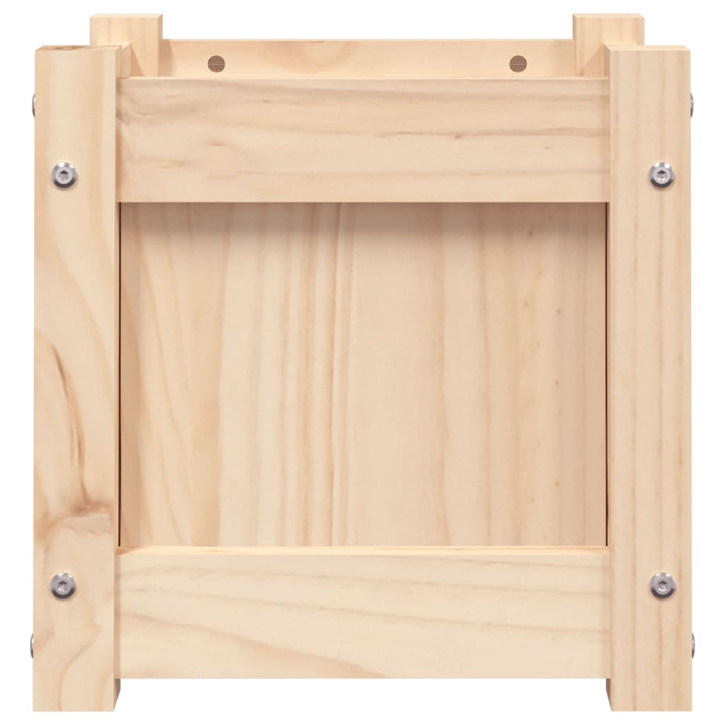 Jardinera Madera Maciza De Pino 31x31x31 Cm_5