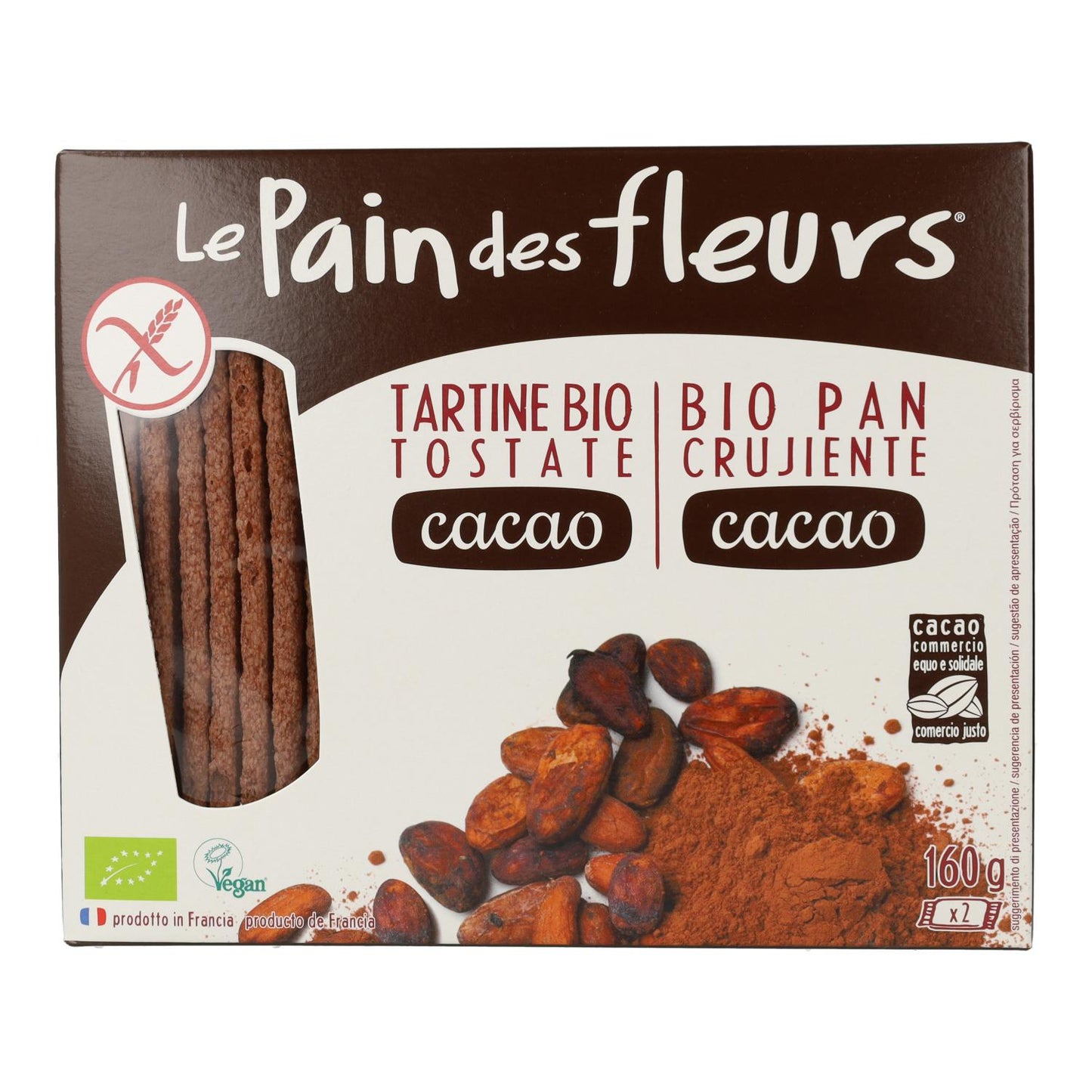 Tostas Crocantes com Cacau Le pain de fleurs 160 g