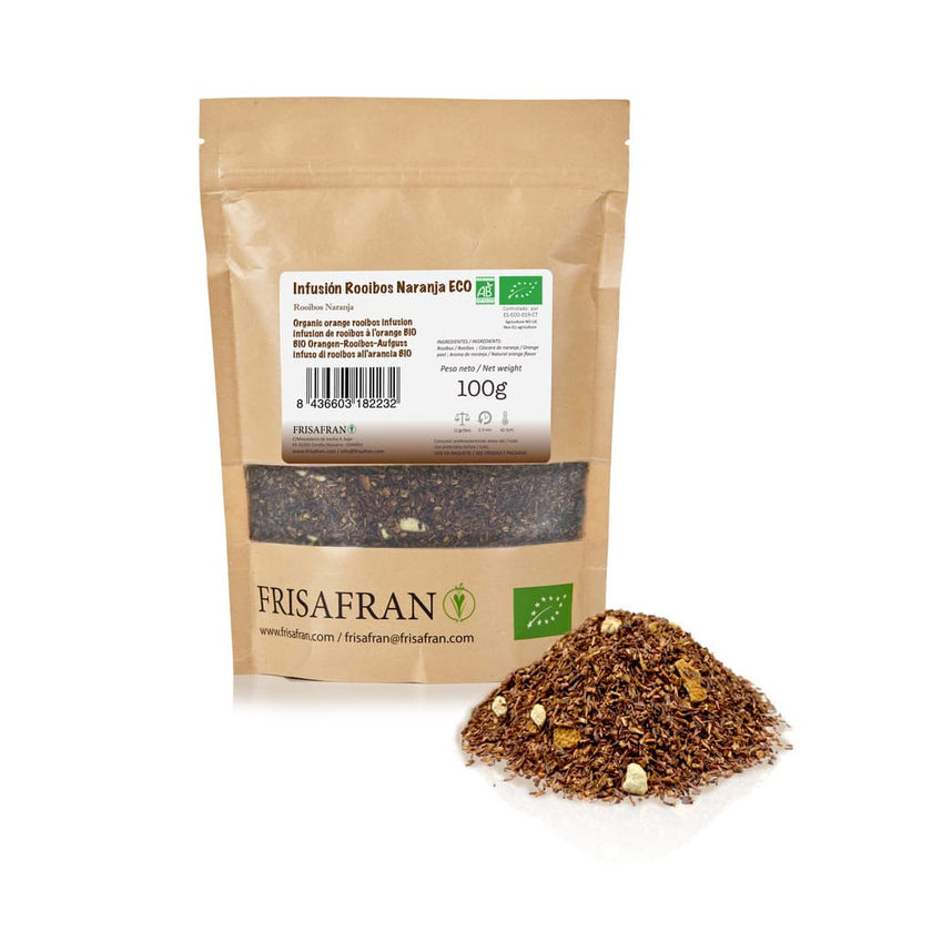 Infusión De Rooibos Naranja Ecológica En Granel | Calidad | Frisafran 200 G_0