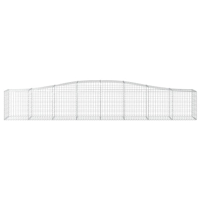 Cestas De Gaviones 25 Uds Forma De Arco Hierro 400x50x60/80 Cm_3