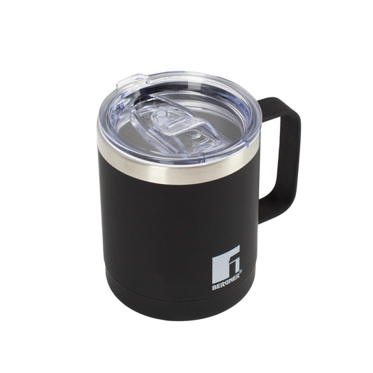 Taza De Viaje 350ml Lovers En Acero Inoxidable Negro Bergner_0