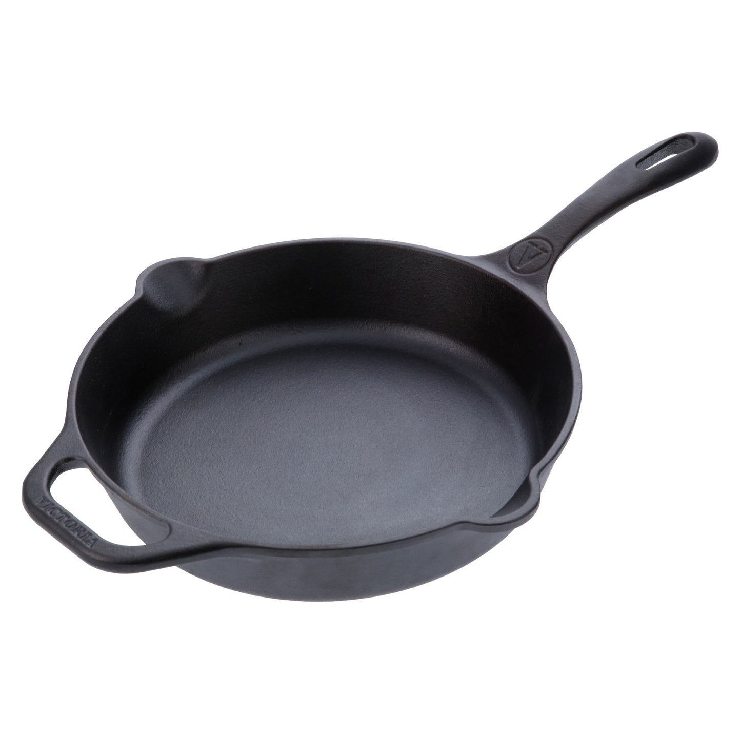 Victoria Sartén Hierro Fundido Curado Inducción 30cm, Apta Fuego, Barbacoa, Horno Cast Iron Skillet, 36706, Negro_0