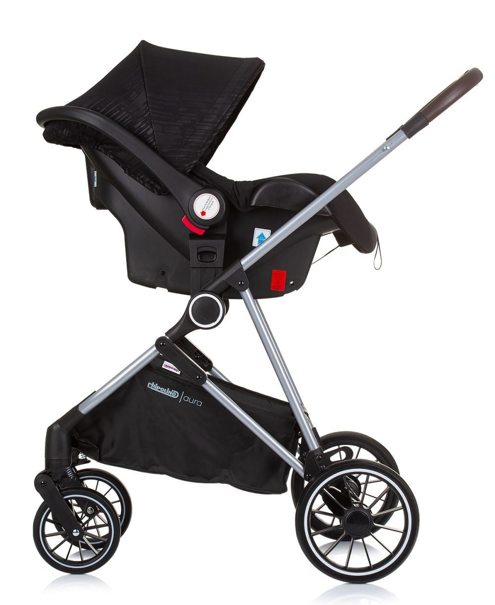 Carrito De Bebé Trio Convertible Aura Hasta 22 Kg Obsidian Silver_4