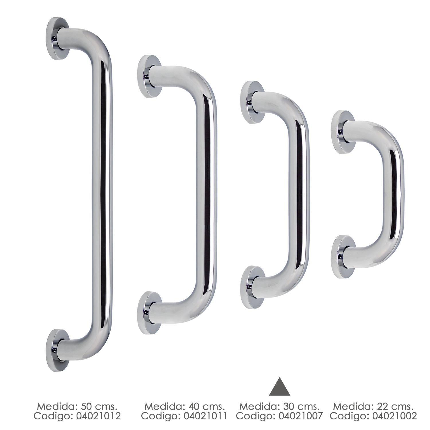 Agarre Ducha Maurer Cromo Brillo Ø 32 Mm. Longitud 30 Cm.