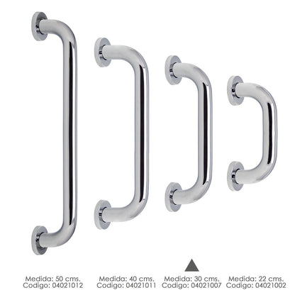 Agarre Ducha Maurer Cromo Brillo Ø 32 Mm. Longitud 30 Cm.