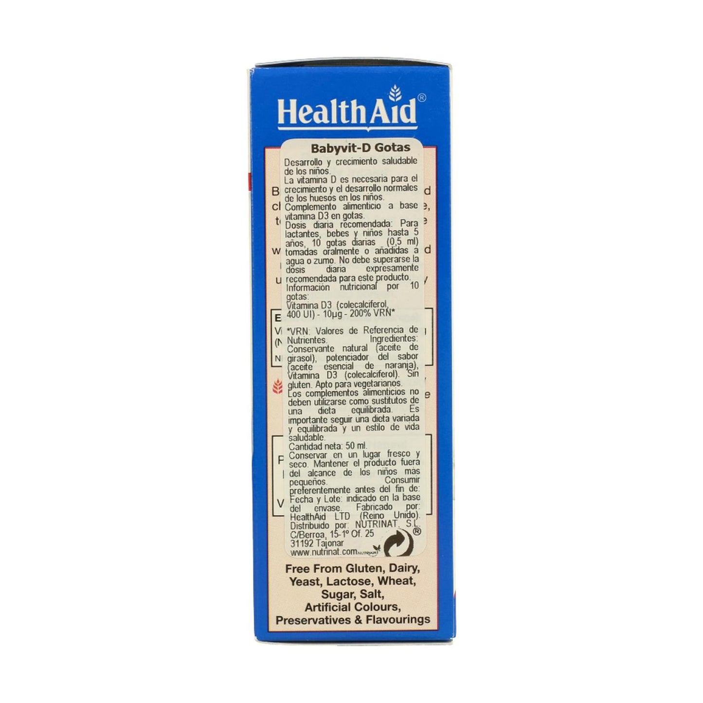 Babyvit D Drops 50 ml - Auxiliar de Saúde