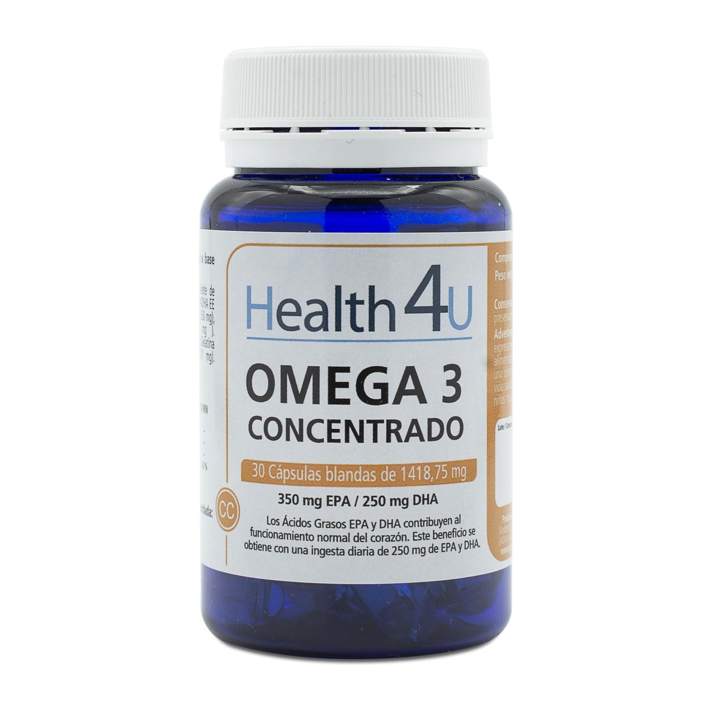 H4U Ómega 3 30 cápsulas gelatinosas de 1418,9 mg