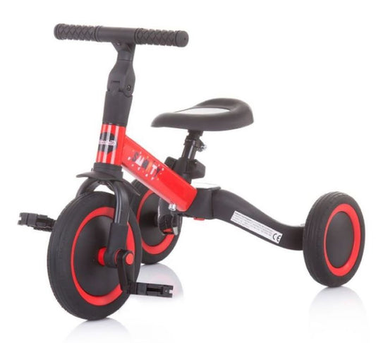 Triciclo Convertible En Bicicleta Con Pedales Smarty Red_0