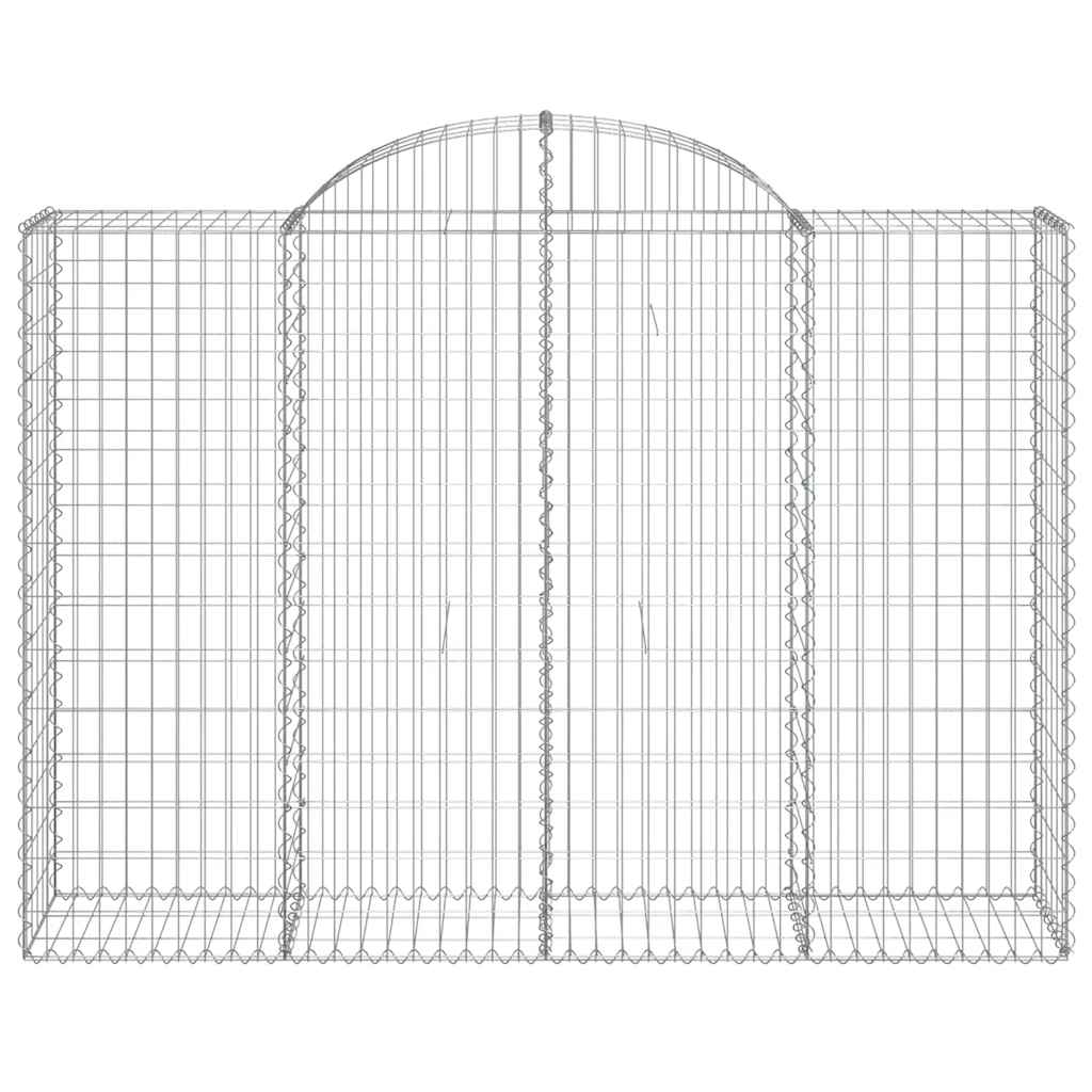 Cestas Gaviones 10 Uds Forma De Arco Hierro 200x50x140/160 Cm_3