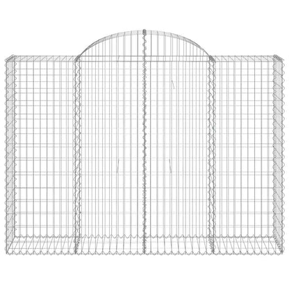 Cestas Gaviones 10 Uds Forma De Arco Hierro 200x50x140/160 Cm_3