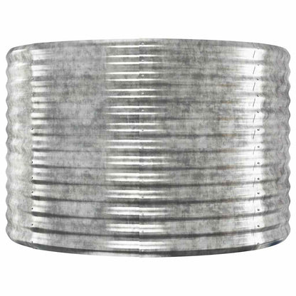 Jardinera Arriate Acero Galvanizado Plata 100x100x68 Cm_2