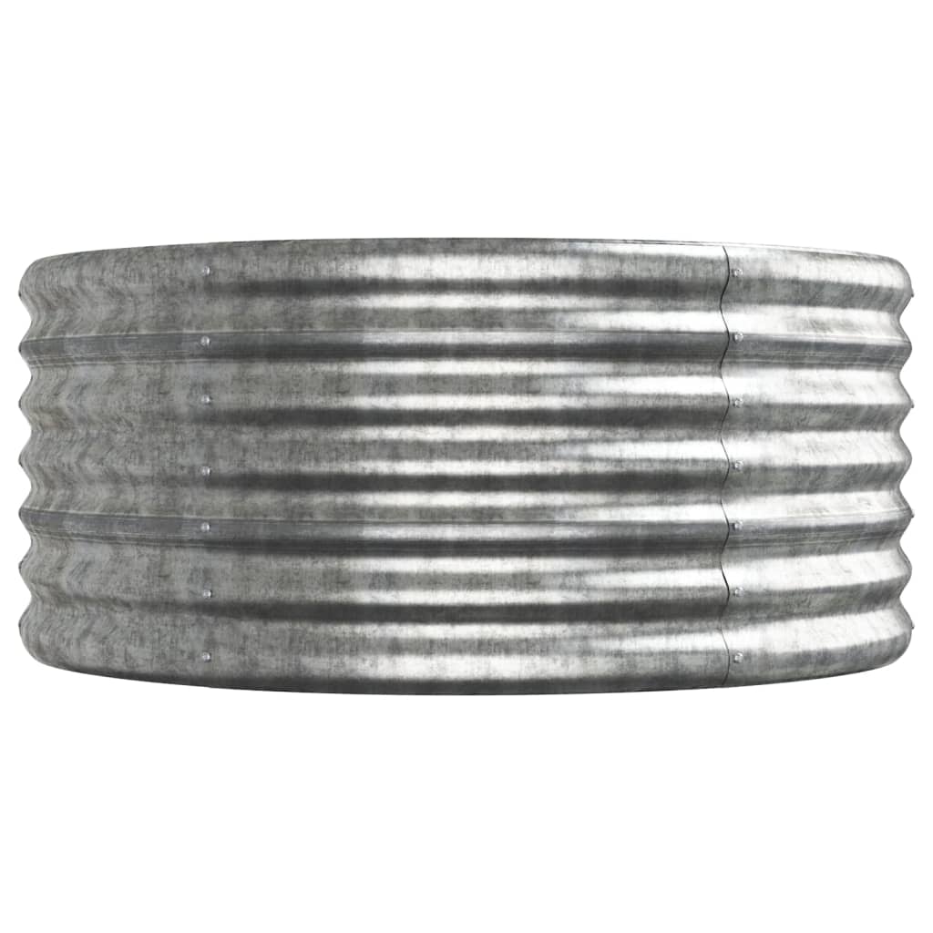 Jardinera Arriate Acero Galvanizado Plata 296x80x36 Cm_3