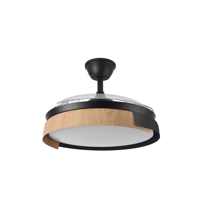 Ventilador Dc Provenza 72w 7200lm Negro/haya 3asp.desplegables 36/51x50/107d.3col, Remoto, Temporizador, Memoria_1